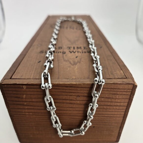 Silver Stainless Steel Necklace Chain - Picture 3 of 7